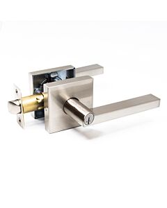 TG Entry Door Lever Square Satin Nickle