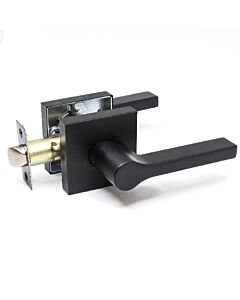 TG Passage Door Lever Square Black
