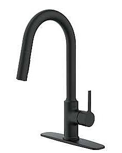 Kitchen Faucet Single Handle Pull Down Black Finish