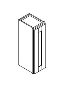 12" Wall Cabinet - Grey Shaker - 12"W x 30"H x 12"D