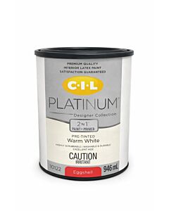 CIL Colour-Ready Interior Eggshell Paint Warm White 946ml