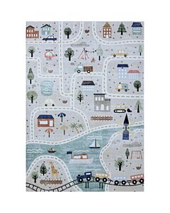 DAISY BLUE 1106 5X8 RUG