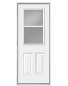 Steel door 36" Left Inswing Vinyl Clad, 6-5/8 Frame with Vented Insert