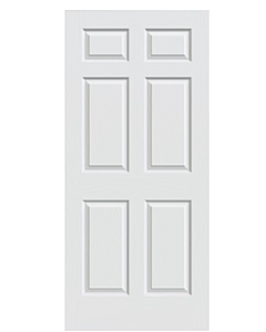 18" Colonial Door, Interior, Hollow Core, White Primer