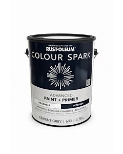 Rust-Oleum Colour Spark Interior Paint + Primer – Cement (Eggshell) 3.78L