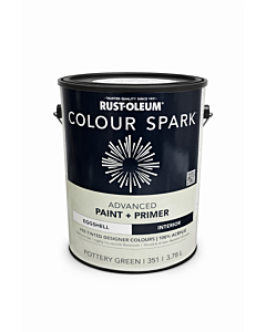 Rust-Oleum Colour Spark Interior Paint + Primer – Pottery Green (Eggshell) 3.78L