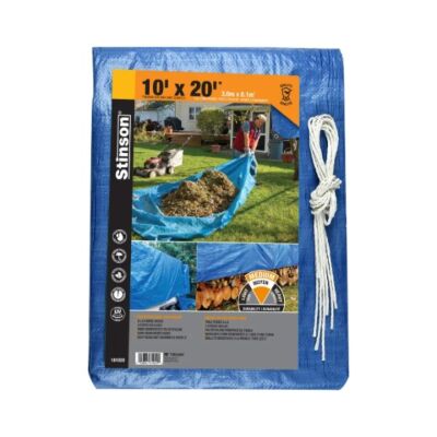 Stinson Blue Poly Tarpaulin – 10' x 20'