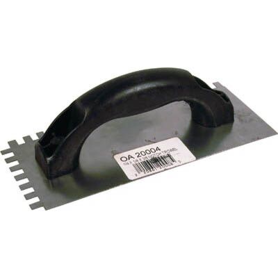 Toolway 1/4" X 3/8" Sqaure Notch Trowel 9" X 4"