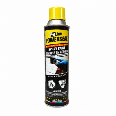Powerseal ProLine Lacquer Spray Paint – Yellow Gloss – 296 mL (10 oz.)