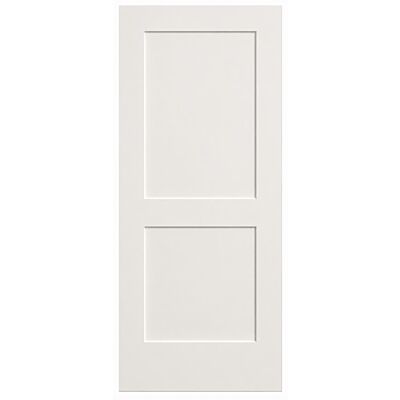32" Victoria 2-Panel Smooth Interior Door Slab – Primed White