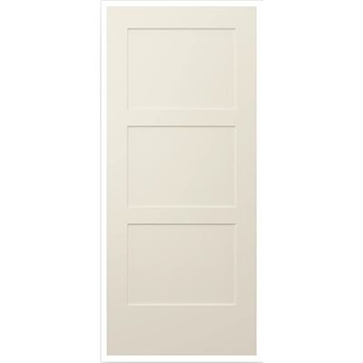 34" Birkdale 3-Panel Smooth Interior Door Slab – Primed White
