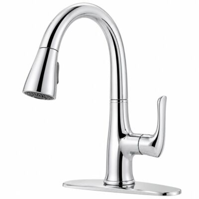 Pfister Karava 1-Handle Pull-Down Kitchen Faucet – Polished Chrome