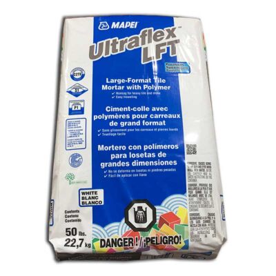 ULTRAFLEX LFT White, thin-set mortar , large-format tile or stone 22kg