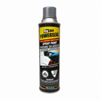 Powerseal ProLine Lacquer Spray Paint – Middle Gray Gloss – 296 mL (10 oz.)
