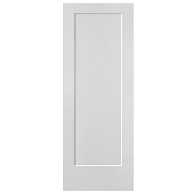 24" Madison 1-Panel Smooth Interior Door Slab – Primed White